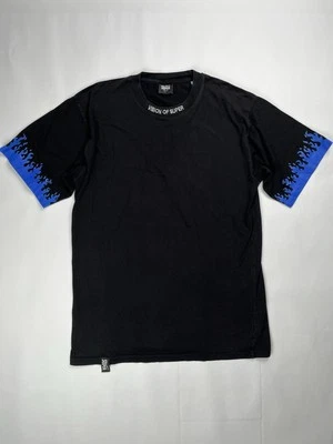 T-shirt Vision Of Super Nera Fiamme Blu - Imagen 1 de 4