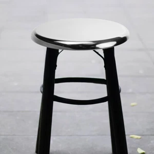 Thickened Round Stool Office Canteen Chair Seating Part Indoor Metal - Picture 1 of 12