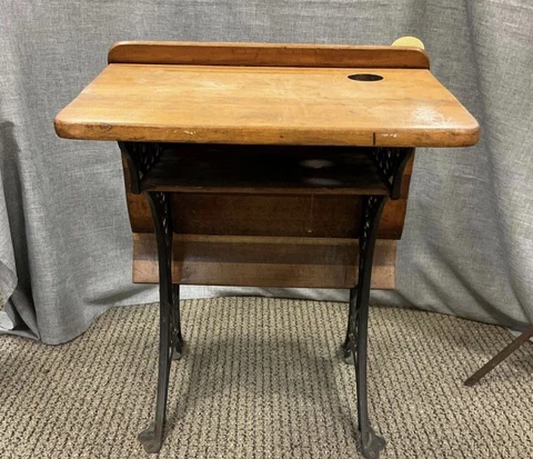 Antique School Desk Chair Buffalo Co. No.5 Cover