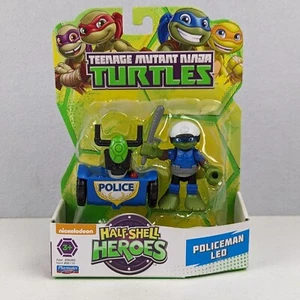 TMNT Ninja Turtles Nickelodeon Half Shell Heroes Policeman Leo 2015 NEW - Picture 1 of 4