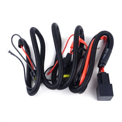 35-55W fit for H8/H9/H11 HID Xenon Relay Wiring Conversion Light Harness Kit sw - Image 1 of 4
