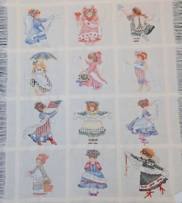 c1990 Counted Cross Stitch Booklet Alma Lynne Designs The Angel Monthly #ALX-89 - Image 1 of 4