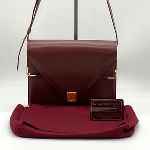 Cartier Must de Cartier Shoulder bag Crossbody bag Leather Authentic E163 - Picture 1 of 22