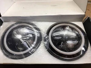 1997-2017 Jeep Wrangler JK TJ LJ CJ Wrangler JK 7 Inches LED Halo DRL #TL76-1 - Picture 1 of 10