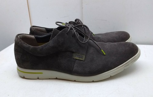 Scarpe da uomo Clarks marrone scuro scamosciate casual stringate Oxford punta liscia sneaker 13M 47