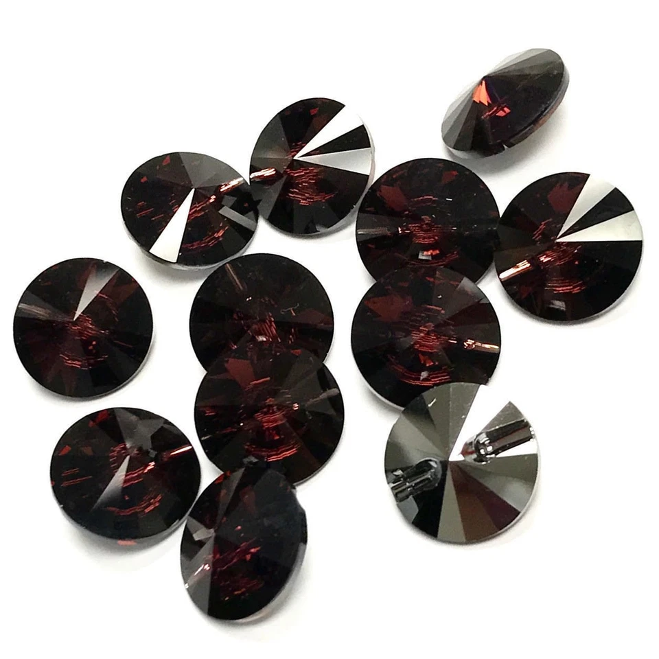 Swarovski Buttons Sew on 3015 3009 Round Square Upholstery Tufting Crystal  - Image 1 of 1