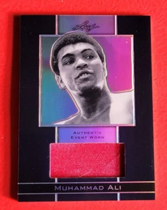 MUHAMMAD ALI EVENT WORN  BOXING GLOVES TRUNKS ?? CARD #25/25 2011 LEAF METAL - Picture 1 of 2