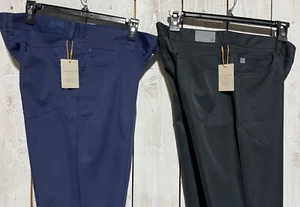 SET HERREN PETER MILLAR CROWN SPORT EB66 FIVE POCKET HOSE MARINEBLAU & SCHWARZ 32x30 - Bild 1 von 6