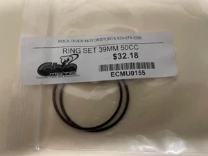 COBRA MOTO RING SET / 50cc / 39mm / NEW / ECMU0155 / FREE SHIP - Picture 1 of 3