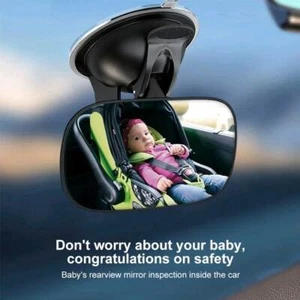 Car Rearview Mirror Sucker Suction Cup Vehicle Windshield Rear View Baby Mirror - Picture 1 of 10