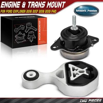 2x Montaje de motor y montaje de puntal de par para Ford Explorer 2016 2017 2018 2019 tracción delantera Foto 1 de 4