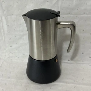 GROSCHE Milano Steel 6 Espresso Cup Stovetop Stainless Steel Moka Pot for Greca - Picture 1 of 8