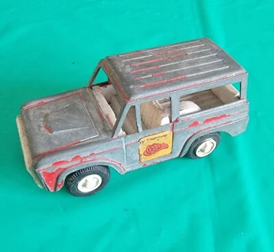 Camión vehículo Ford Bronco Fire Chief 1970 de juguete fundido a presión vintage hecho en EE. UU. Foto 1 de 4