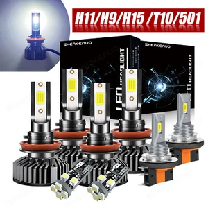 For Ford Ranger MK3 Headlight 2015-On Xenon White Combo Led Fog Side Light Bulbs - Picture 1 of 17