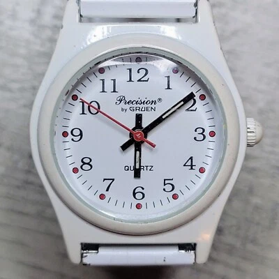 Reloj Precision by Gruen Correa Elástica Reloj Blanco Foto 1 de 4