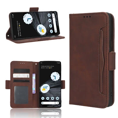 For Google Pixel 9A Leather Wallet Flip Cover Case with Magnetic Card Slots - Image 1 of 4