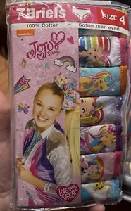 Girl’s JoJo Siwa Briefs, Size 4, 7 pairs - Picture 1 of 4