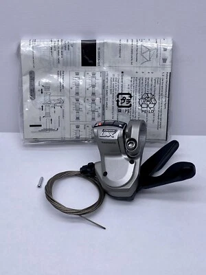 NEW SHIMANO DEORE LX SL-M580 3 SPEED LEFT SHIFTER WITH ORIGINAL CABLE - Image 1 of 4