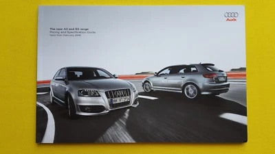 Audi A3 S3 SE Sport S Line Black car specification brochure catalogue 2009 MINT - Image 1 of 4