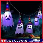 Halloween Decor Led Flashing Light Glowing Wizard Ghost Hat Lamp (Colored)