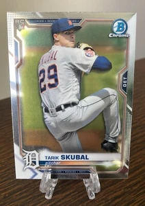 2021 BOWMAN CHROME #28 TARIK SKUBAL ROOKIE RC CY YOUNG - Picture 1 of 3