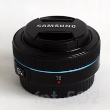 Samsung NX 16mm f/2.4 i-Function Wide-Angle Lens, Black, Retail Box [012CD]
