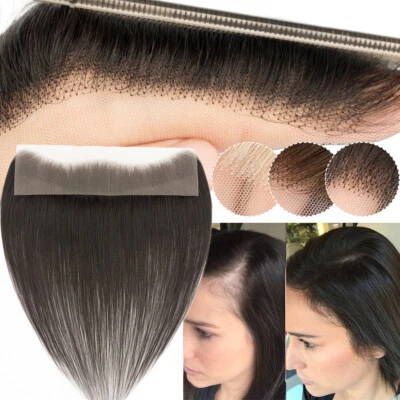 Remy Human 头发手工绑全蕾丝基发际线贴片免费零件 — 第 1/4 张图片