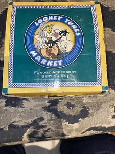 Fondue Accessory Serving Set Looney Tunes Market - NOS - Open Box - Never Used! - Picture 1 of 2