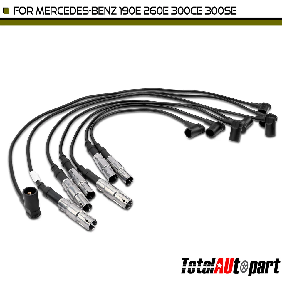 Наборы проводов свечей зажигания для Mercedes-Benz W201 190E 87-93 W124 C124 W126 S124 7 шт. - Изображение 1 из 4