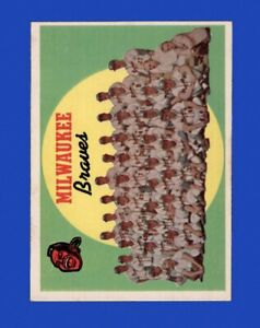 1959 Topps Set-Break #419 Milwaukee Braves Team EX-EXMINT *GMCARDS*
