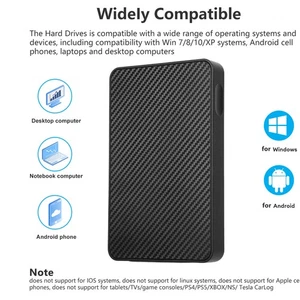 2TB 2.5-Inch SATA USB3.0 Portable HDD High-Speed External Drive for Win7-10 PC - Afbeelding 1 van 14