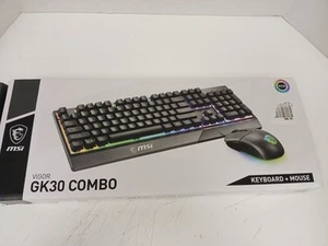 MSI Vigor Gk30 RGB Gaming Keyboard & Mouse Combo RGB Lighting - Picture 1 of 3