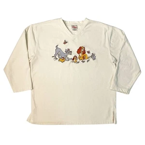 Sudadera De Colección Disney Store Dama y el Vagabundo Gráfico Vellón Talla M - Imagen 1 de 5