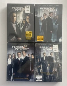Person of Interest Seasons 1-4 DVD Box Sets Brand New Factory Sealed - Picture 1 of 4