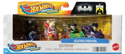 Hot Wheels Batman мультипак гонщик Verse транспортных средств 4 упаковки - * совершенно новый запечатанный коробка * - Изображение 1 из 4