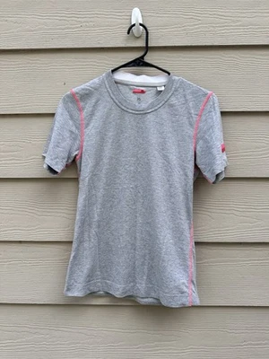 Camiseta Adidas Stella McCartney Mujer Gris/Rosa Neón Logo Talla XS (A8) Foto 1 de 4