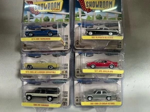 Greenlight 1:64 6 X Showroom Floor Series 6 Ford, Cadillac, AMC - Imagen 1 de 8