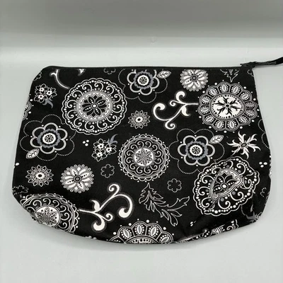 Thirty-One Onxy Medallion Bag Makeup Clutch Cosmetic - Image 1 of 4