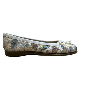 Aerosoles Damen-Flats weiß Stoff 440 Memory Foam Fashionista 6M – neu - Bild 1 von 9