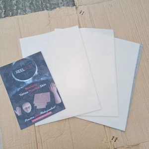 3 X A4 Sheet Of Reelskin Tattoo Practice Skin Sheets - Picture 1 of 3
