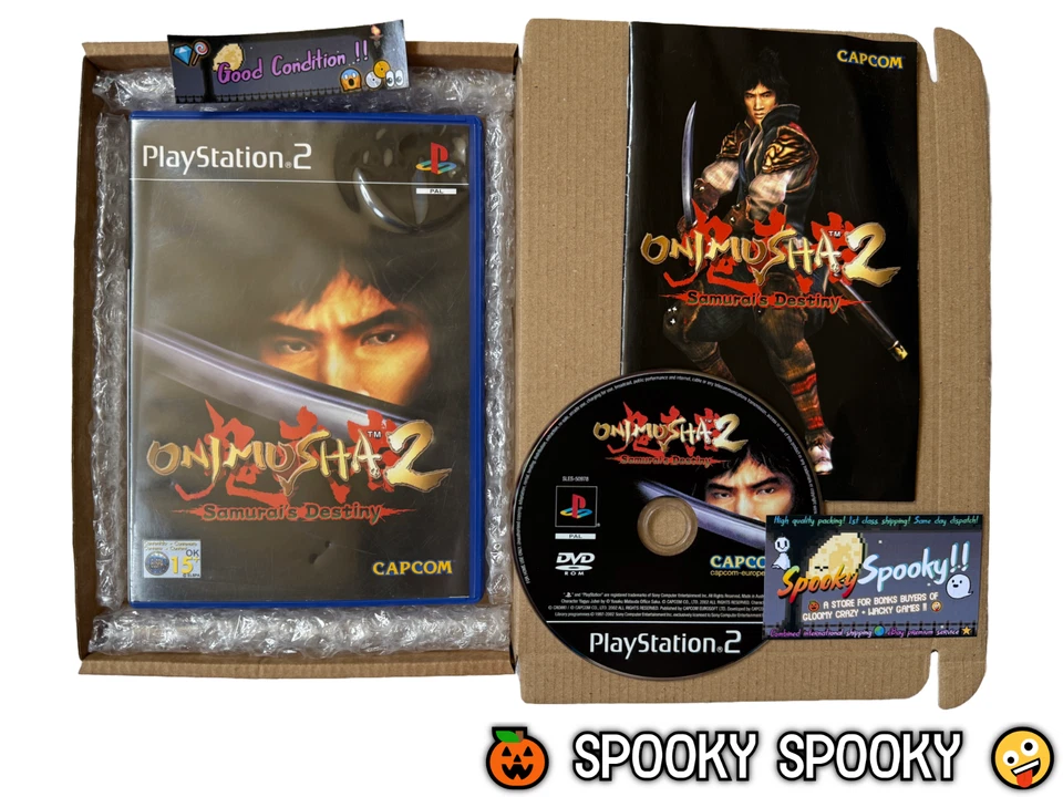 Onimusha 2 Samurai's Destiny PS2 - UK PAL GC CIB - High Quality Packing - Image 1 of 4