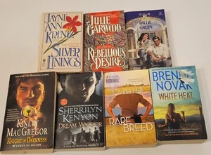 Romance Novels lot of 7 Books MacGregor Kenyon Hall Novak Green Garwood Krentz - Picture 1 of 8