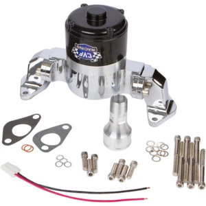 Big Block Chevy Electric Water Pump 396 427 454 EWP BBC High Volume Flow Chrome - Picture 1 of 4