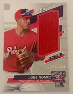 JOSE GOMEZ 2020 Topps Pro Debut Copa de La Diversion Jersey Relic #d /889 COR-JG