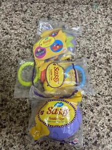 Lote de 3 juguetes de empuje Burger King 2001 completamente nuevos sellados para bebé niño pequeño - Imagen 1 de 4