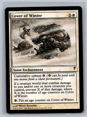 Magic The Gathering Coldsnap Cover of Winter #3/155 MTG TCG CCG - Image 1 of 2