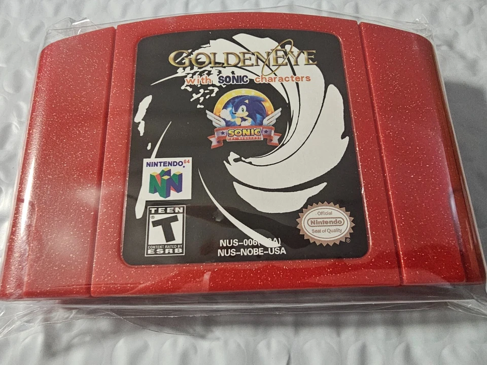 New Goldeneye 007 with Sonic Characters Nintendo 64 N64 Game - Image 1 of 4