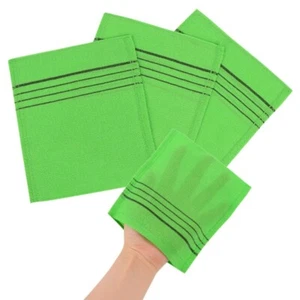 3 PCS Korean Viscose Exfoliating Mitten Washcloth Scrub Bath Towel - Picture 1 of 3