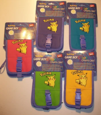 Nintendo GAME BOY Color POKÉMON Tasche PIKACHU GBC Hülle / Tasche original