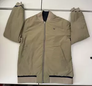 Vintage Men's Lacoste Reversible Jacket Size Large Navy/Tan 50/4 size (44") - Picture 1 of 15